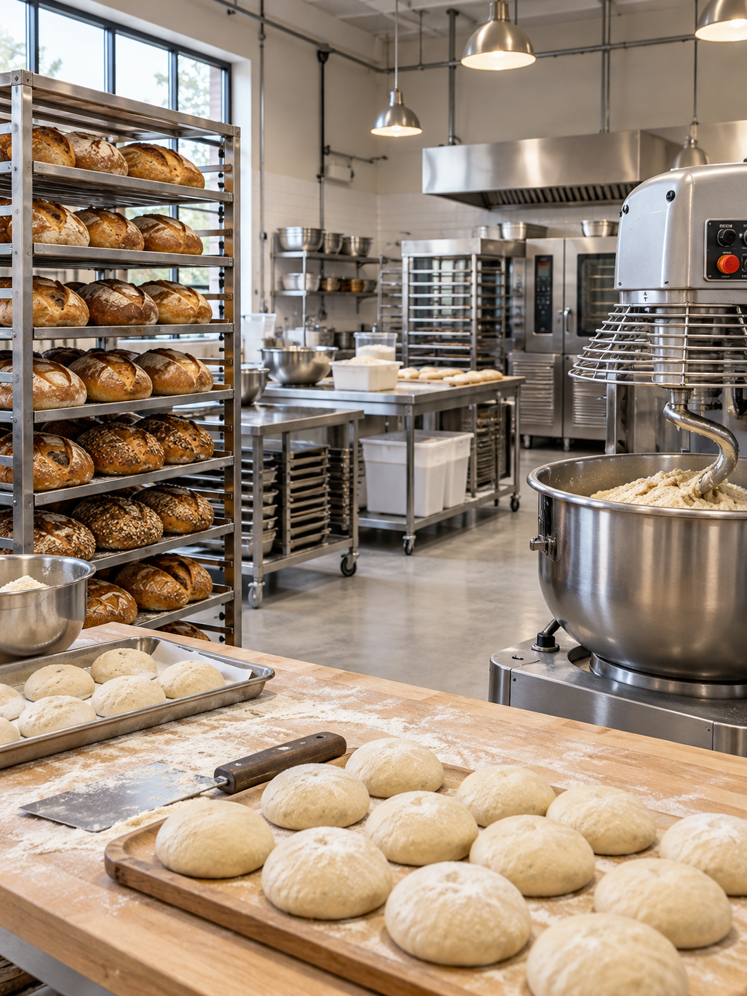 laboratorio di un panificio artigianale